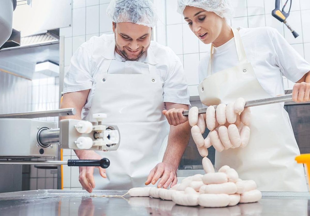 Mitarbeiter in der Produktion