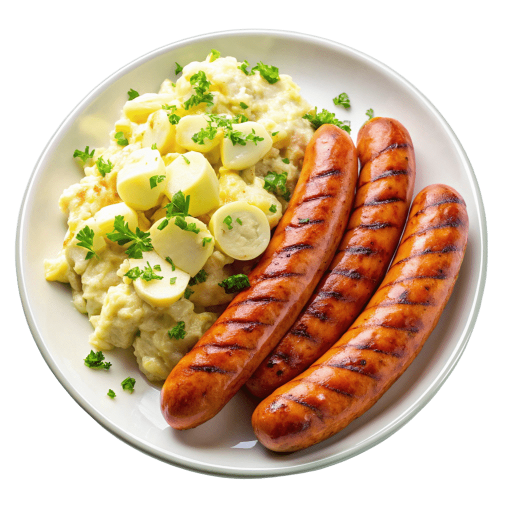 Thüringer Rostbratwurst mit Kartoffelsalat